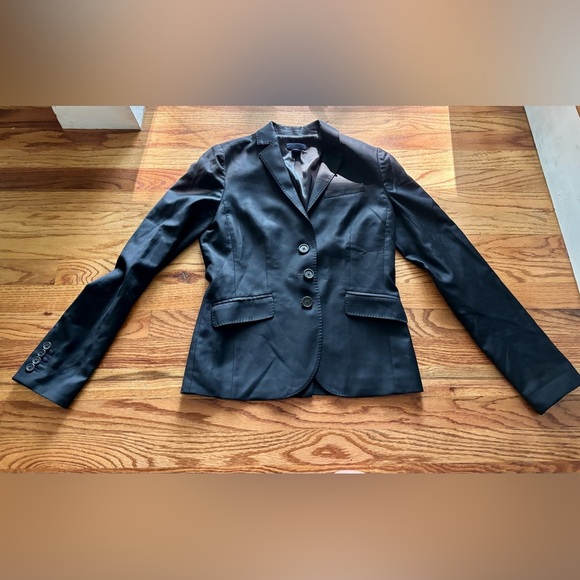 J. Crew Black Blazer Tailored Suit Jacket - Super 120 - 4T - Picture 1 of 12